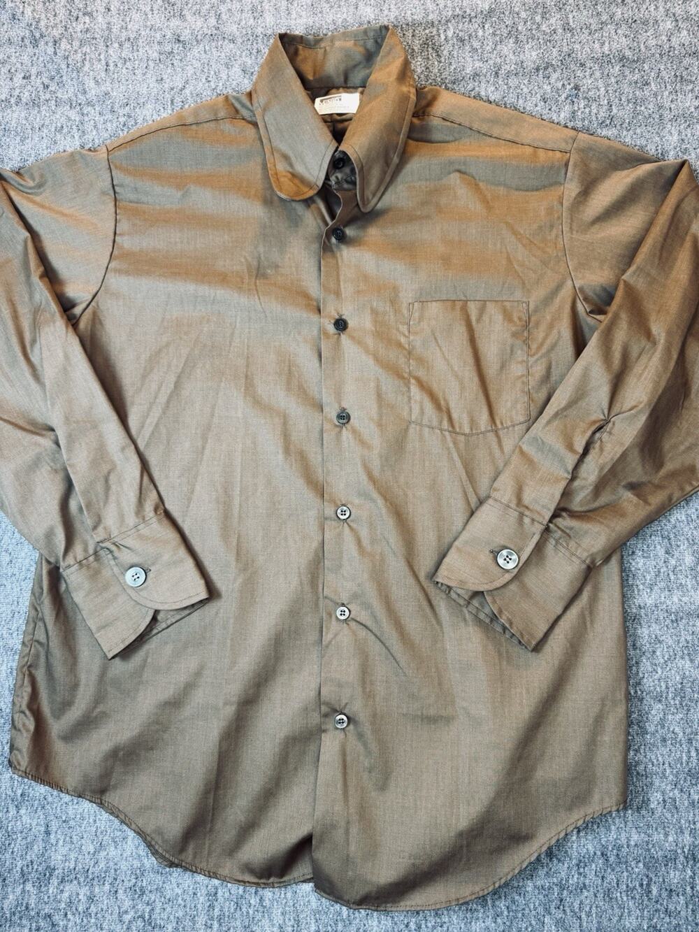 Vintage Montgomery Ward Spearpoint Collared Button Up Longsleeve POSSIBLE 2X